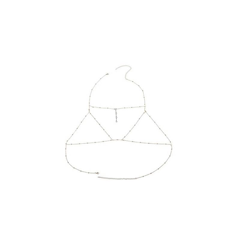 Cadena de pecho deseo puro collar sexy Cadena de cuerpo femenino Red ins cadena chica caliente pequeña camisola accesorios Cadena de clavícula