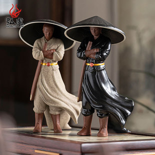 Creative Purple Sand Small Tea Pet Ornaments Ceramic Tea Filter Tea Drain and Tea Teaware Filter Kung Fu Tea Set Tea Ceremony Accessories Tea Play