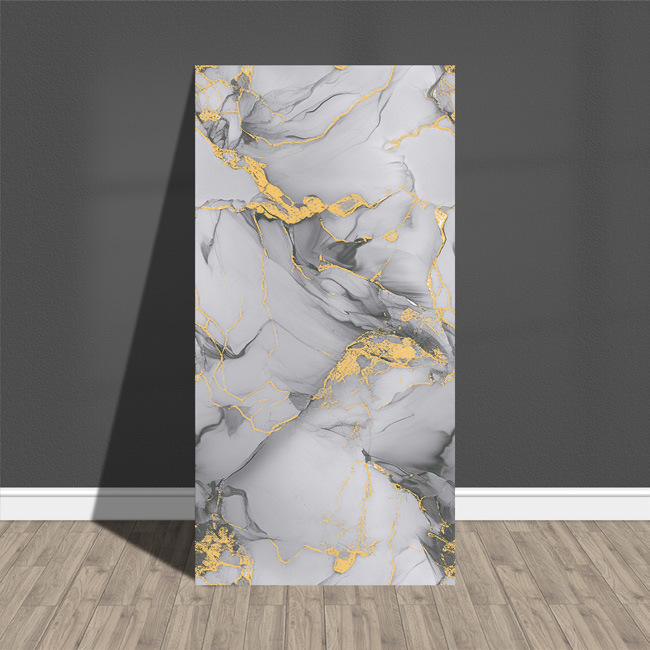 Fábrica de suministro directo de imitación de mármol azulejos de pared autoadhesivo a prueba de agua a prueba de humedad pegatinas de pared suministro transfronterizo placa de plástico de aluminio