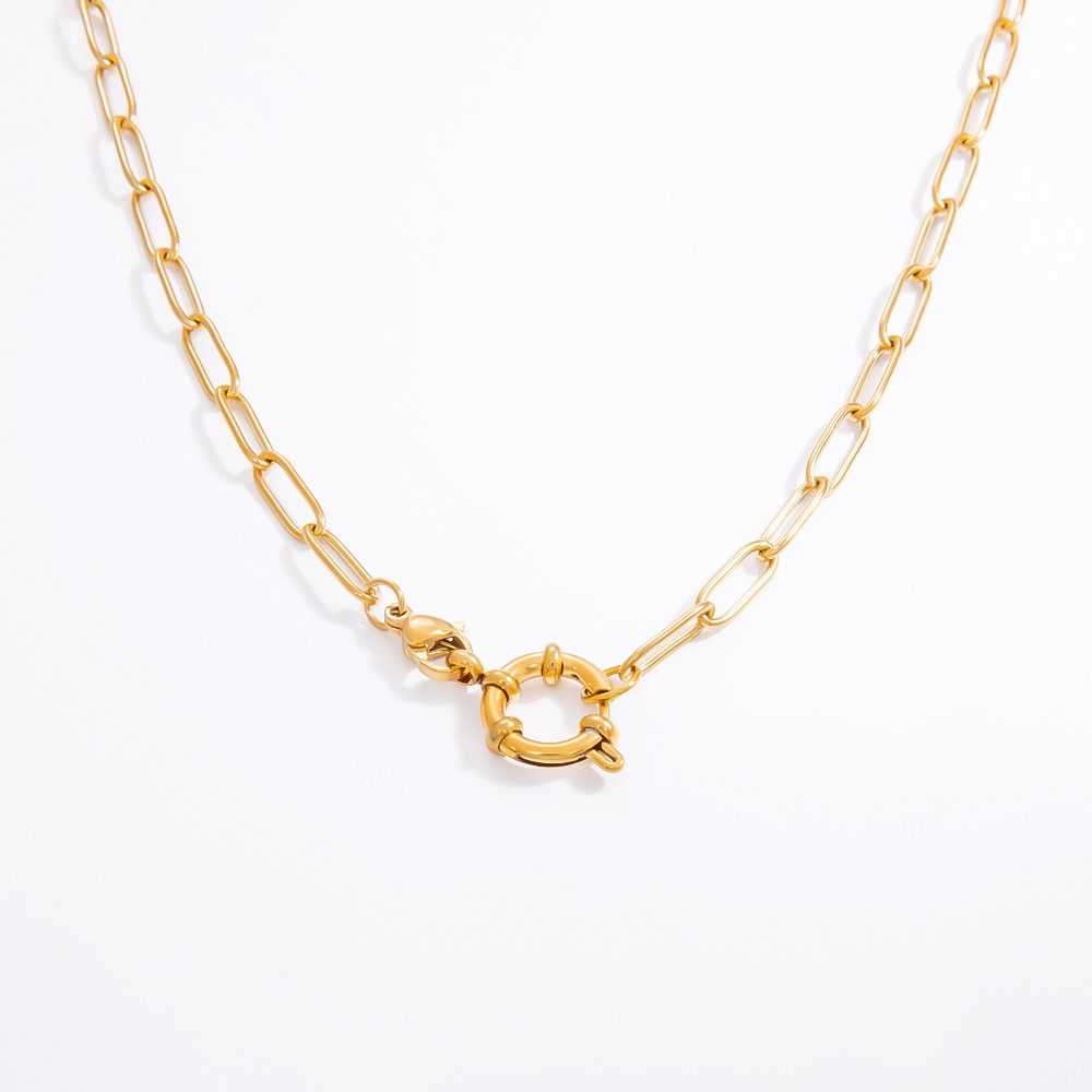 8g Weight PVD Coated Gold Plating Process Chain Jewelry Making Type 40-45cm Jewelry Making Size Lobster Trigger Clasp Closure Clasp Closure Type 18K Gold Plated Plating Material Paperclip Chain, cable chain, snake chain Chain Type 1 Piece Quantity 304 Stainless Steel Material Geometric Pattern Polished Finish Simple Style Style 1 Piece 304 Stainless Steel 18K Gold Plated PVD Coated Paperclip Chain Cable Chain Snake Chain Polished 40-45cm DIY Jewelry Accessories Chain Simple Style Geometric 10