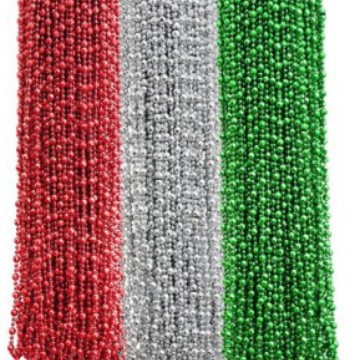Cuentas de plástico coloridas para el Día de San Patricio, Día de la Independencia, Halloween, collar de Navidad, adornos para árboles de Navidad