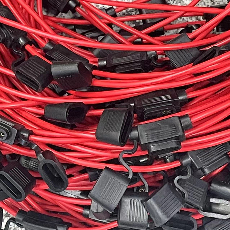 XHX001中号防水座12号线80Cm线束保险丝座汽车中插片保险丝盒