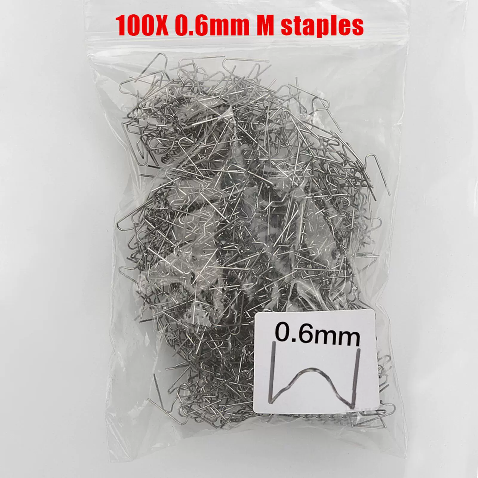 800PCS Automotive Plastic Repair Welding Nail Standard Pre Cut Wave Staples Bumper Bodywork Repairs Machine Welding Hot Stapler portable stick welder