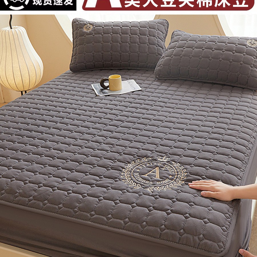 Colcha impermeable acolchada Colcha de cama engrosada de una pieza Cubierta de cama con todo incluido Cubierta protectora de colchón 2025 Nuevo Four Seasons Universal