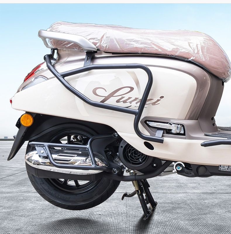 Suitable for Haojue Lumi125 Scooter Front and Rear Full Surround Guard Bars, Carbon Steel Protective Bars, Modification Accessories