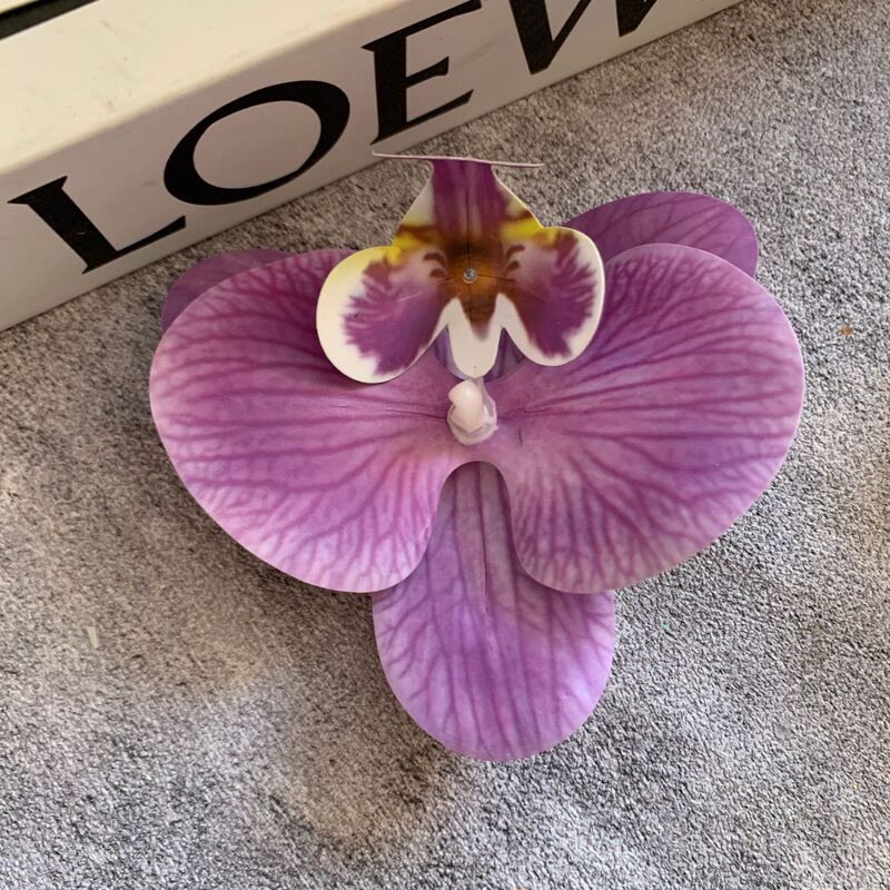 ネット赤蝶蘭花頭3dプリントフィルムシミュレーションdiyカード装飾花9センチお土産喜糖箱|undefined