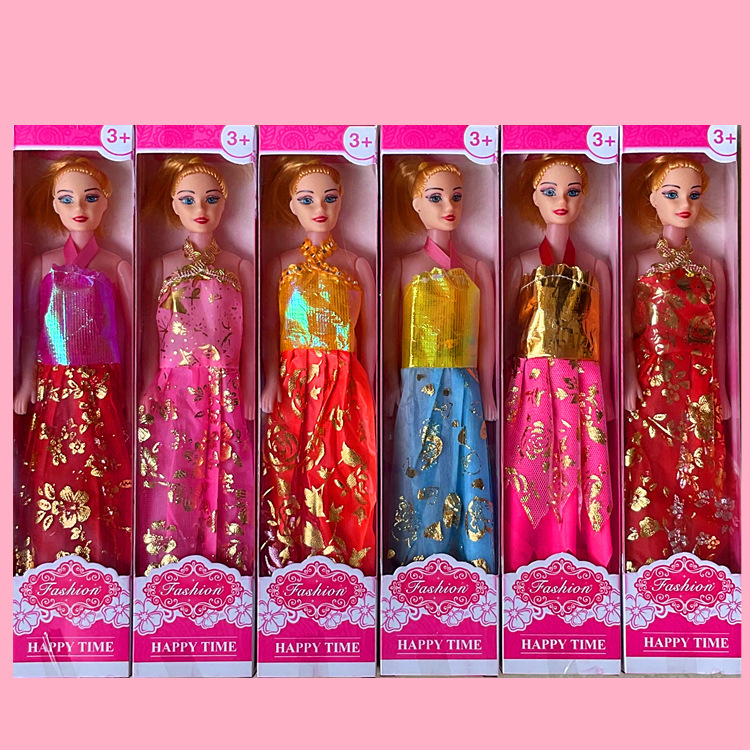 Wholesale single independent packaging DIY Barbie doll gift box little girl toy Foreign Trade 1 yuan prize stall push