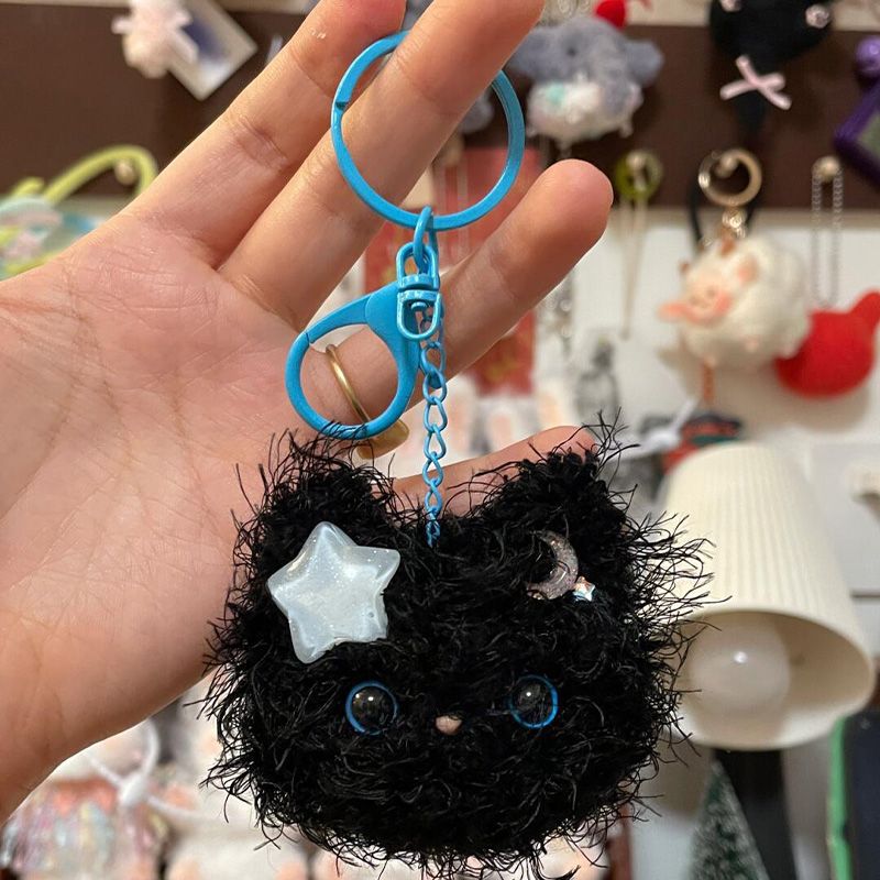 Halloween Twist Stick Kitty Colgante hecha a mano DIY material bolsa colgante regalo de cumpleaños para novia