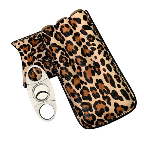 Portable cigar case, cigar cutter, cigar pouch, cigar box, smoking box, Cuban cigar