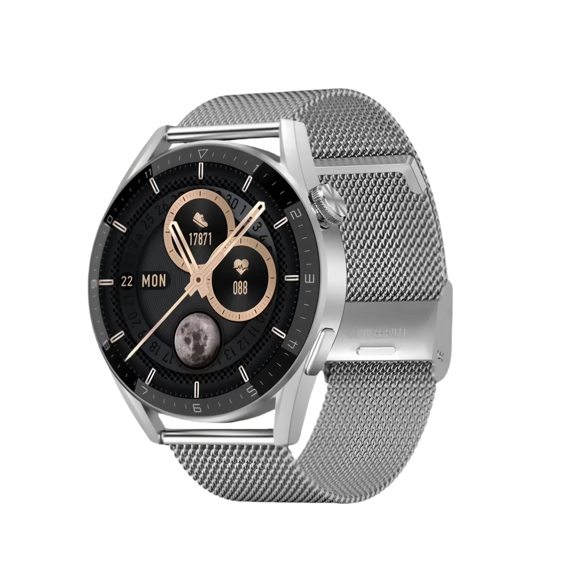 Top version silver milan steel belt [dragon dial + offline payment + message push + super long standby]