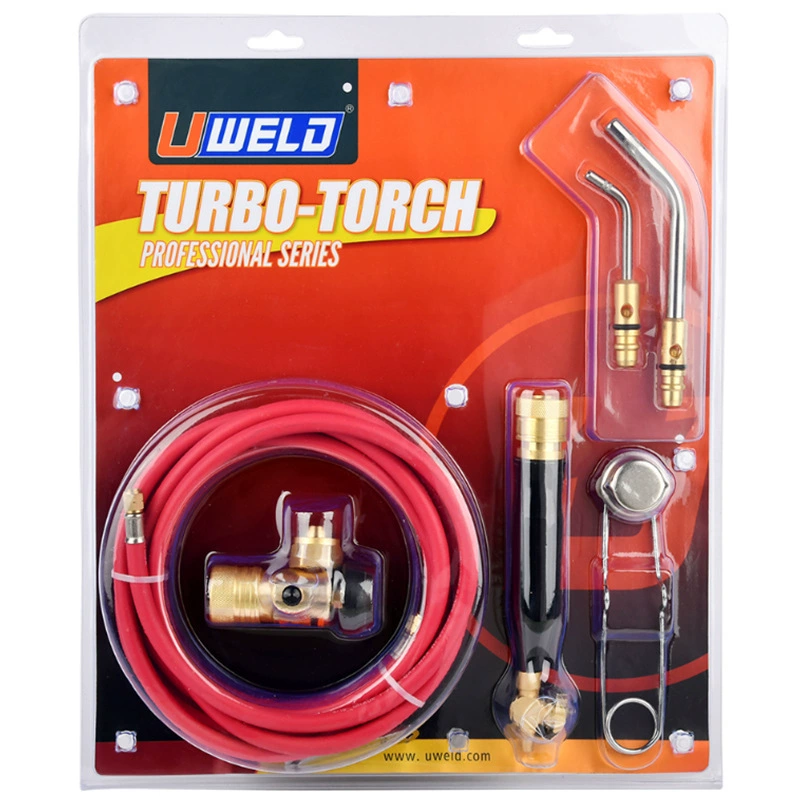 UWELD сварочная втулка mapp газовая Анаэробная Сварочная горелка турбо костюм ремонт холодильного оборудования сварочный трансграничный костюм
