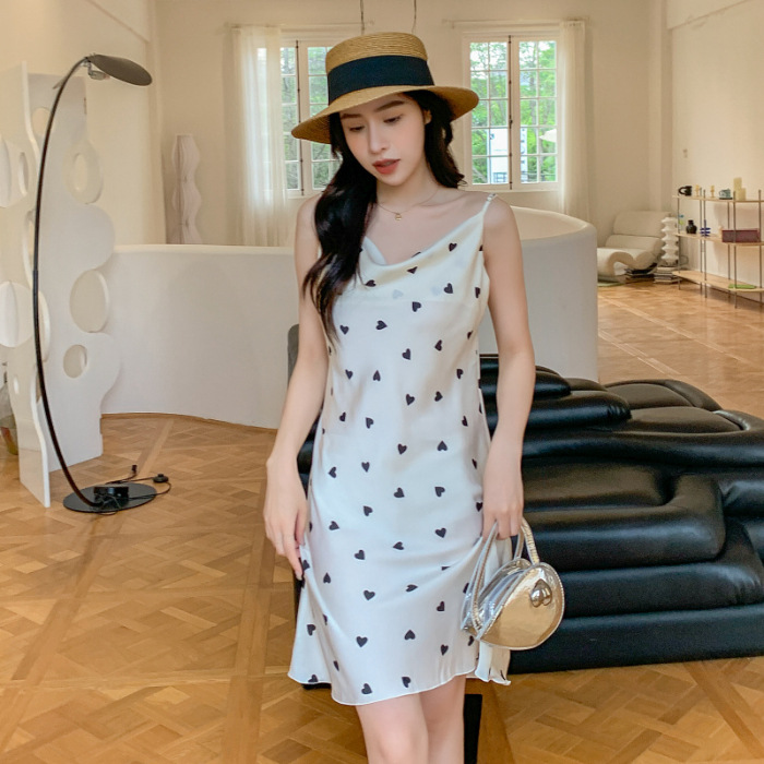 2024 pijamas verano romántico flor swing collar Sling delgada pura flor Correa camisón chica desgaste del hogar