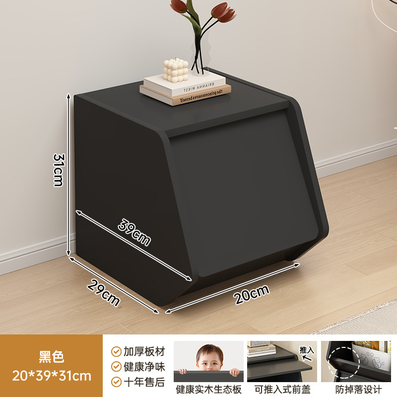 Pequeño DIY - 20cm - Negro Δ grueso 15mm tablero ecológico de madera maciza