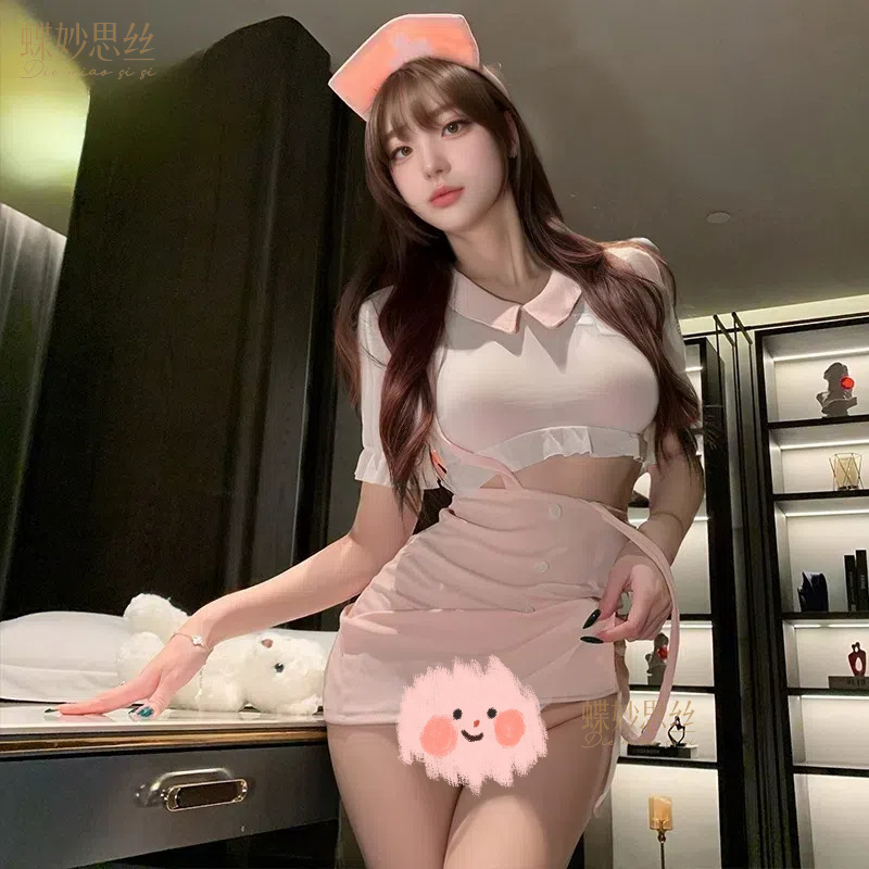 Charming Night Sexy Lingerie Pure Desire Cute Nurse Uniform Sexy Hip Skirt Pure Desire Suit