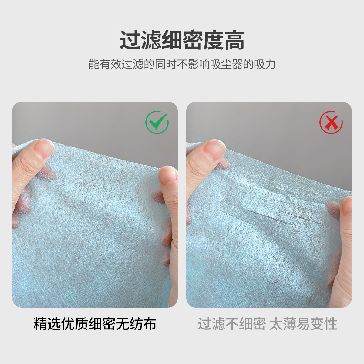 100 piezas de limpiador de uñas malla de filtro de polvo desechable algodón de filtro de polvo no puede cortar herramientas de tela no tejida