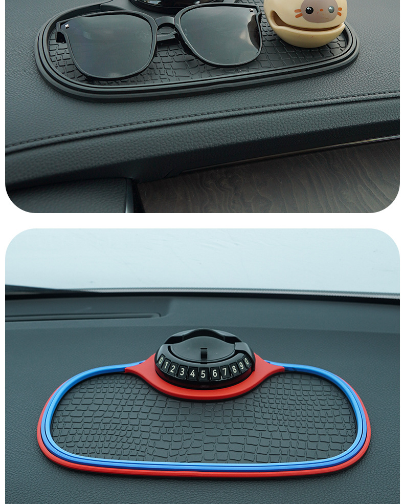 Car Anti-Slip Mat Center Console Large Car Anti-Slip Mat Ornaments High Temperature Resistant Car Multi-Function Mobile Phone Anti-Slip Mat