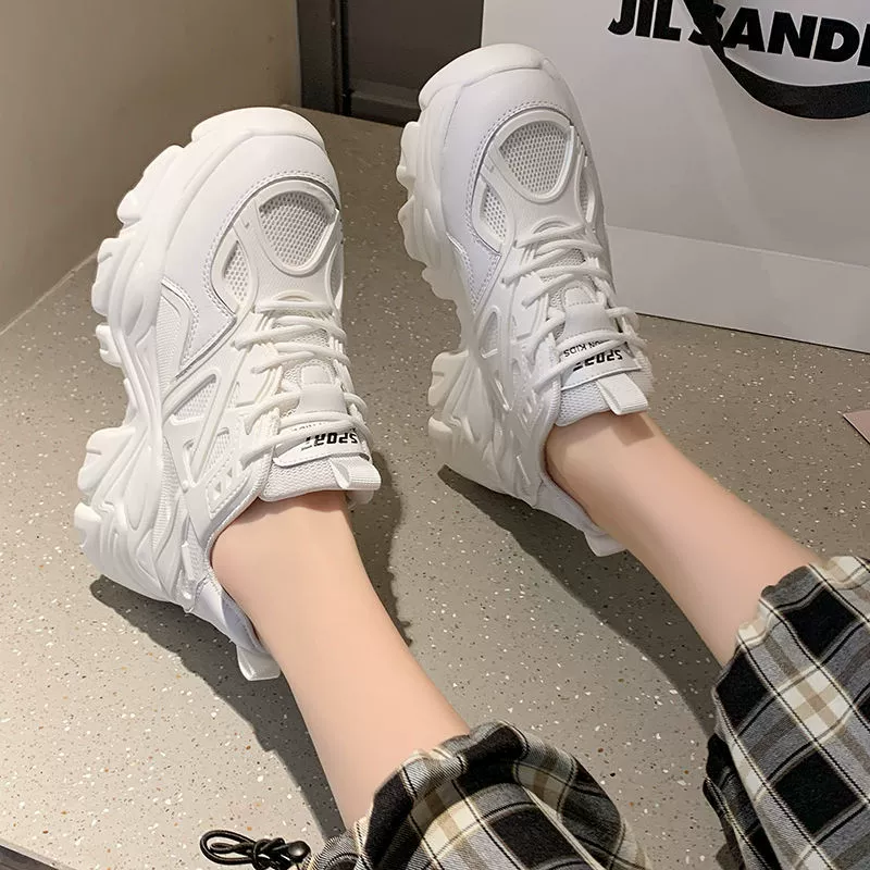 Daddy shoes женские массивные кроссовки, 2022 толстая подошва, дышащие летние платформы, размеры 35–40