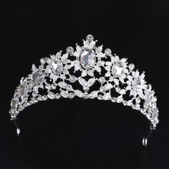 Bride's Crown Wedding Accessory Korean Wedding Dress Accessory Crystal Children's Crown Princess Headpiece Alloy Water Diamond Hair Band