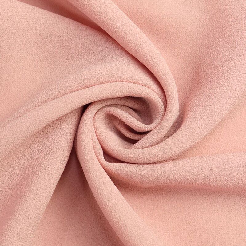 In stock 75D pearl chiffon fabric georgette for summer clothing, women's dresses, scarves, polyester fabric in multiple colors