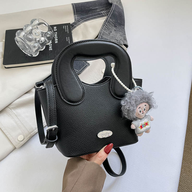 Transfronterizos Europa y América diaria sensación litchi mini bolso de mano nicho padres e hijos bolso de cubo de dopamina lindos mochila image 9