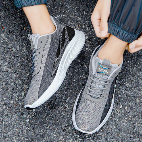 Men's Shoes  Breathable Comfort Soft Sole Casual Wearable Running Shoes Cross-border Fashion Sports Shoes for Men