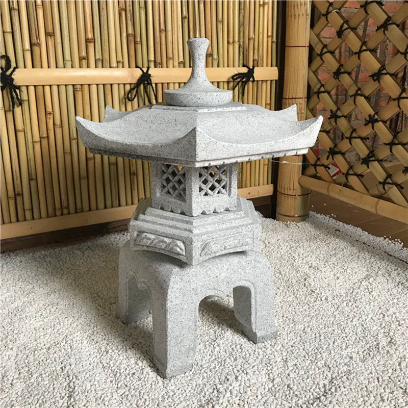 石雕石灯笼日式石灯庭院别墅园林寺庙禅意户外草坪花园酒店石灯笼-阿里巴巴