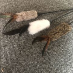 メーカー直売のウサギの毛は猫の棒の毛のクラブのおもちゃの毛をからかって猫の棒の羽の猫のおもちゃの実力をからかって猫を吸います。