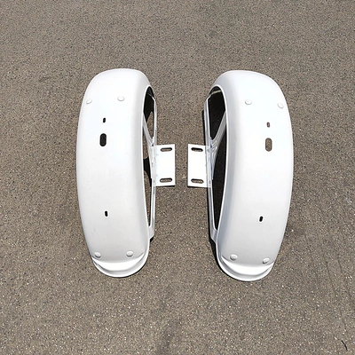 Electric vehicle fender with tail light hole leisure - pair-75cm-white-pair-with-taillight-hole