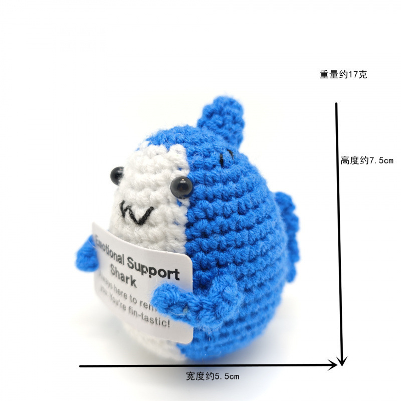 国境を越えた人気の野菜、果物、動物、ポジティブなエネルギー、手作りの毛糸編み物、装飾品、人形、カードセット|undefined