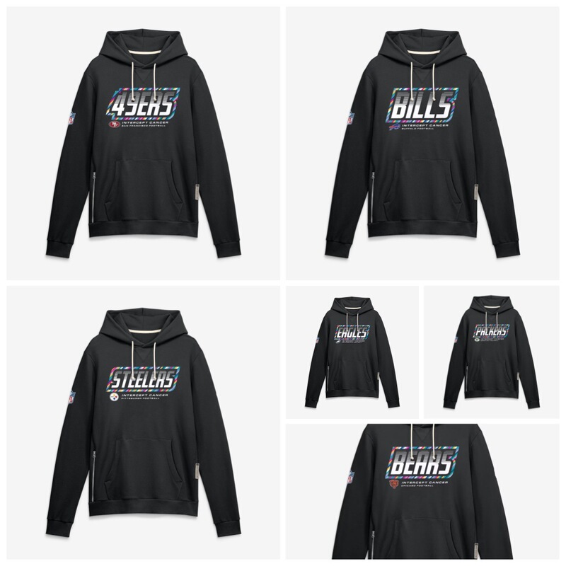 NFL Crucial Catch football sweatshirt, standard version, Dri-FIT pullover hoodie - black, in stock NFL Crucial Catch football sweatshirt, standard version, Dri-FIT pullover hoodie - black, in stock