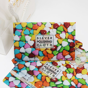 6.5 * 10cm silver cloth jewelry maintenance cloth gold and silver jewelry cleaning polishing cloth silver cloth