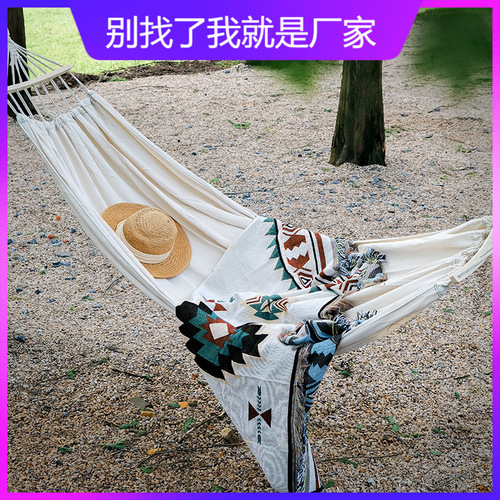 Outdoor hammock swing summer camping anti-tipping home use indoor single or double person adult dormitory room children's hammock chair
