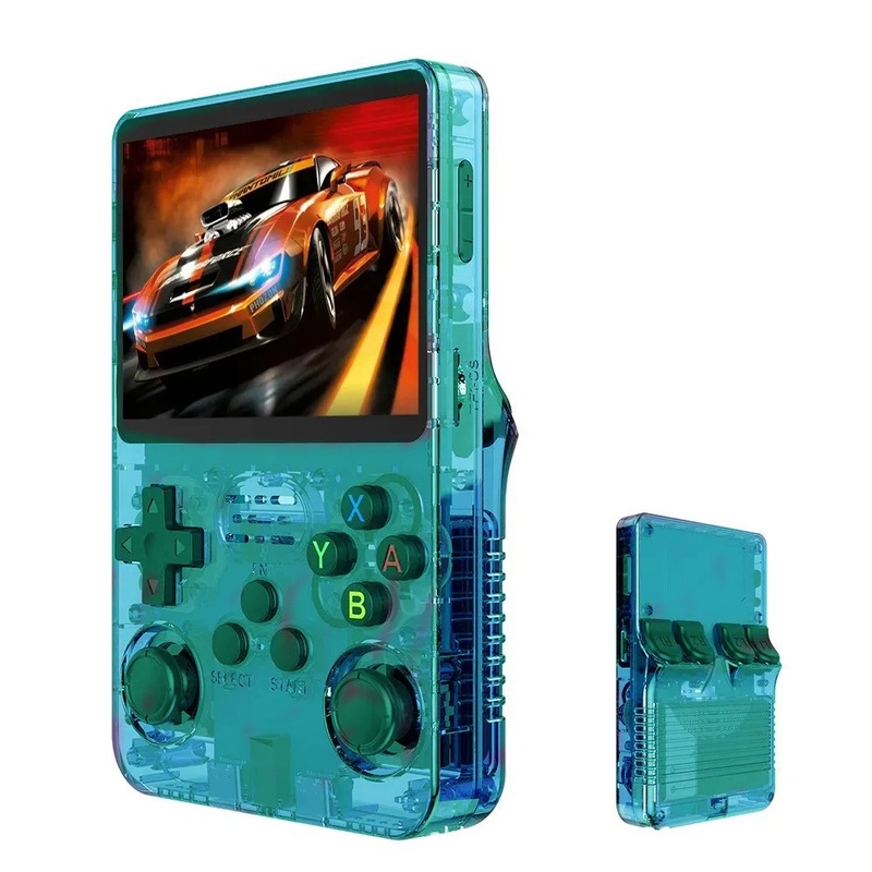 R36S オープンソースシステム 64G メモリハンドヘルドゲームコンソール 3.5inch IPS カラースクリーンノスタルジックな GBA アーケードシミュレータ|undefined