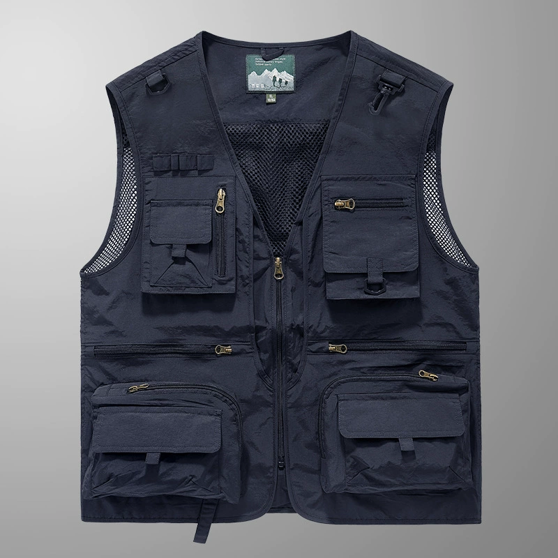 Travel vest, T-shirt for fishing, quick dry breathable fishing net for work