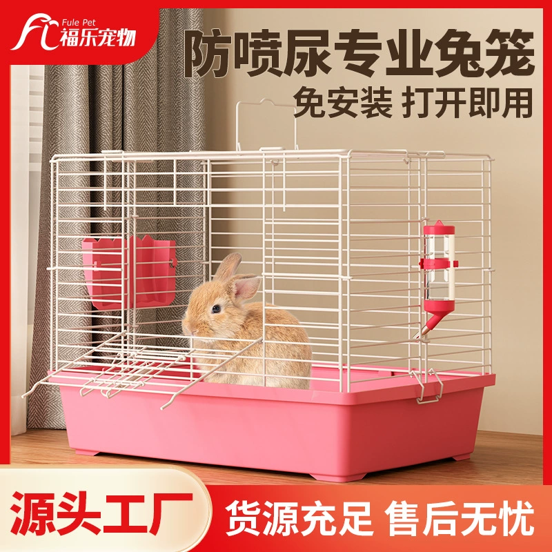 Клетка для кроликов с защитой от мочеотделения, профессиональная клетка с большим пространством для использования в помещении, очень большая клетка для морских свинок, лежанка для домашних кроликов