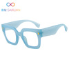 Fashionable brand trend square sunglasses, European style, cat's eye