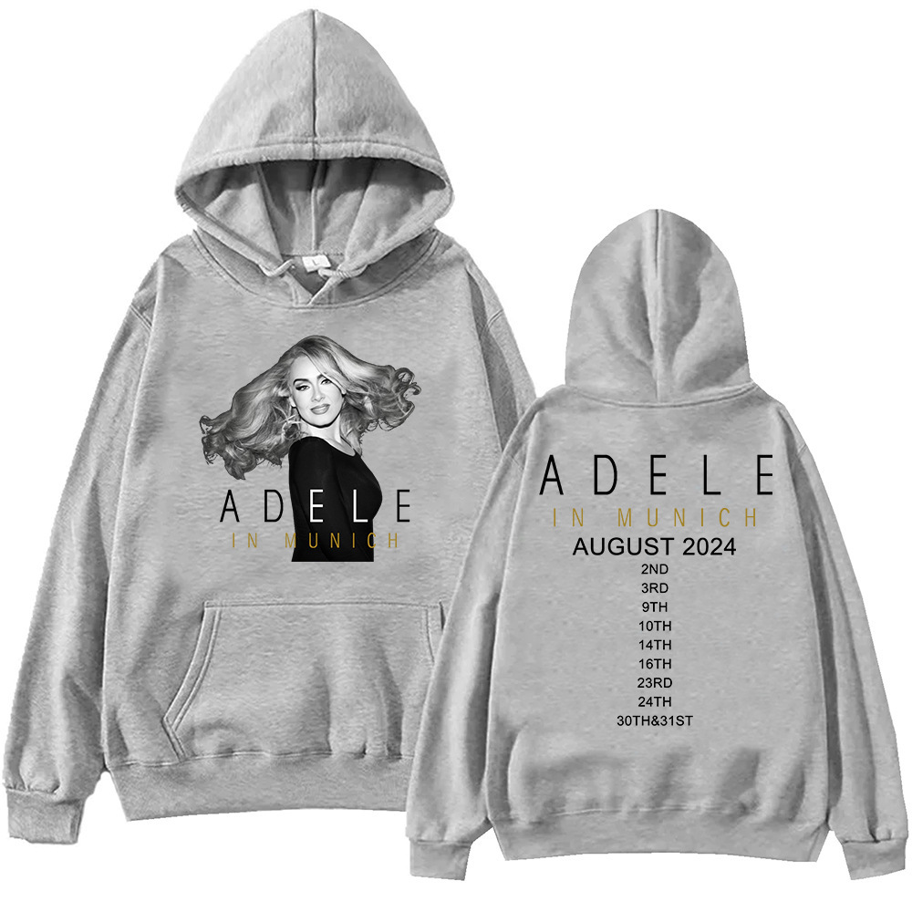 Adele In Munich Tour 2024 August Hoodie Harajuku Pullover To