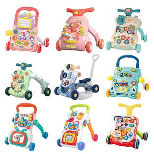 Infant walker toy multifunctional scooter sneak car walking trolley early education puzzle wholesale