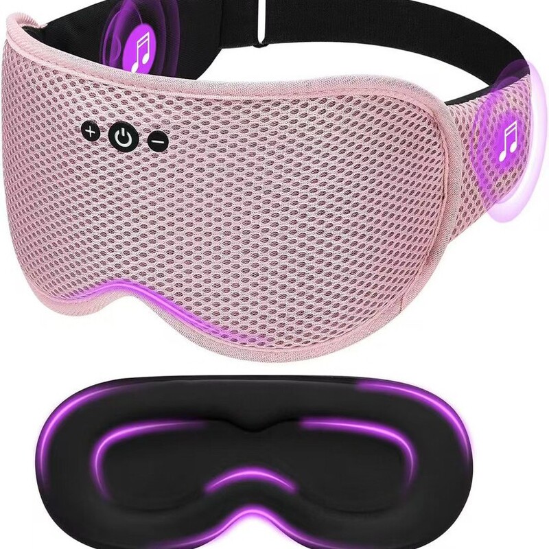 New Bluetooth large eye socket 3D sleep eye mask for business travel can answer the phone portable disassembly and washing Amazon factory