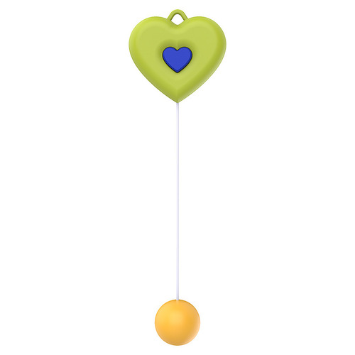 Heart-shaped hanging ping-pong training equipment for children indoor parent-child hand-eye coordination sensory integration training toy household 