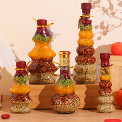 Moving house joy, new home decoration and arrangement supplies, decorative pieces, five grains prosperity bottle, housewarming ceremony gift, present