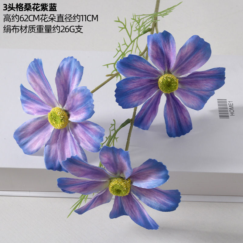 Flores artificiales moradas para bodas, estilo Monet, arreglos florales para el suelo del salón de bodas, flores de seda morado claro.