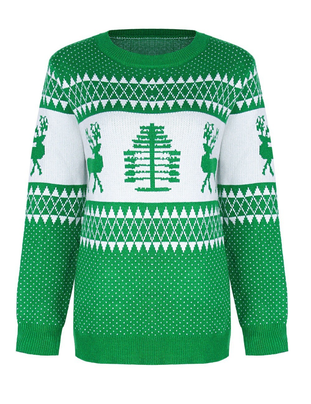 2024 popular UglySweater festival de navidad ChristmasSweater cuello redondo prendas de punto femenino