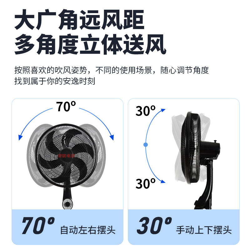 Transfronterizo 18 pulgadas 3 - en - 1 ventilador de piso vertical ventilador eléctrico de alta potencia fábrica venta directa ventilador de pie