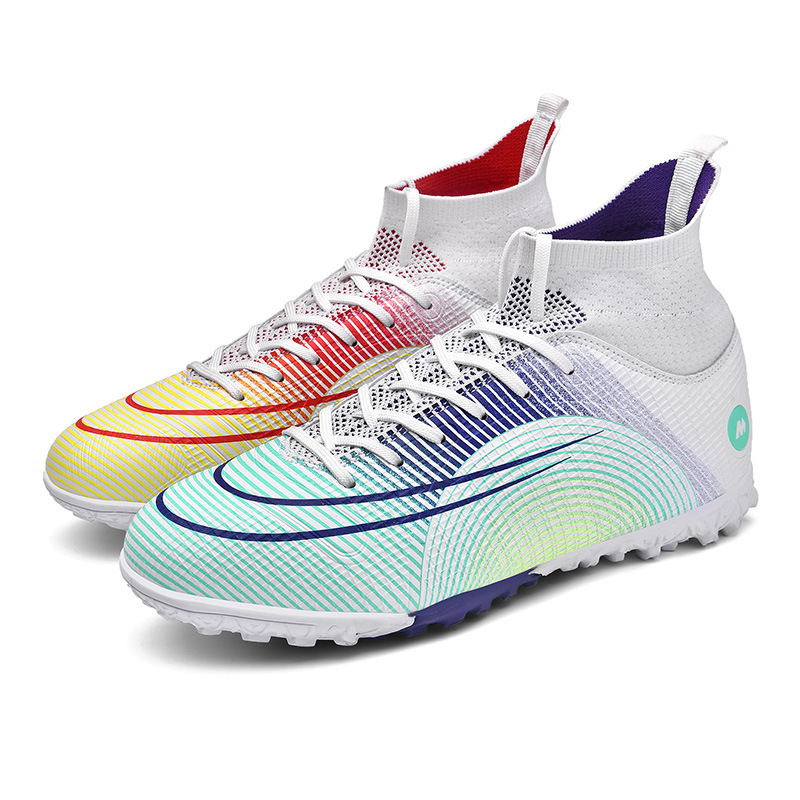2022 transfronteriza nuevos zapatos de fútbol FGTF de los hombres Transpirable Alto-top largo y corto zapatos de fútbol de uñas moda Comercio Exterior más tamaño 45