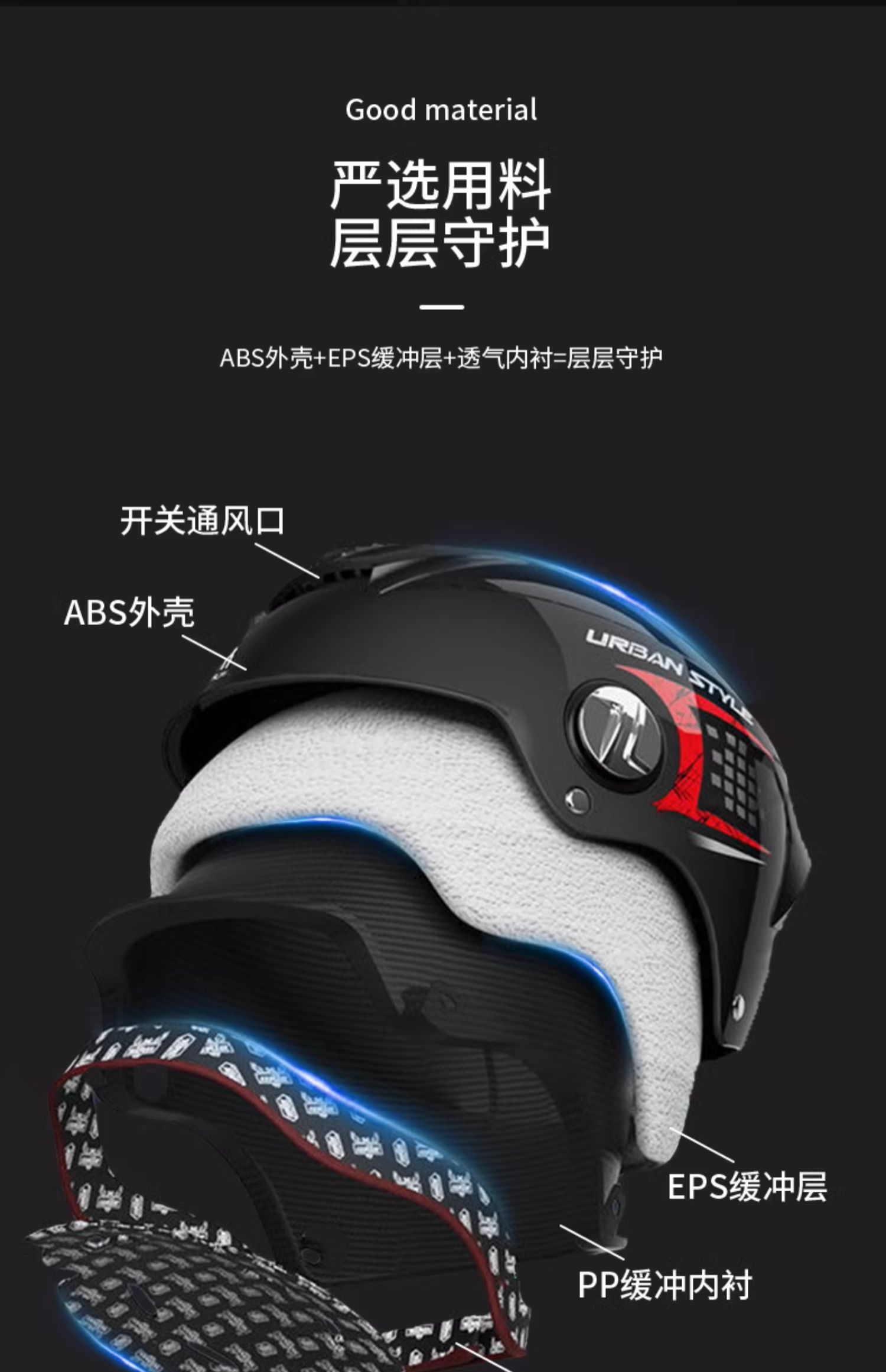 3C Certified Electric Motorcycle Helmet for Men and Women, Summer