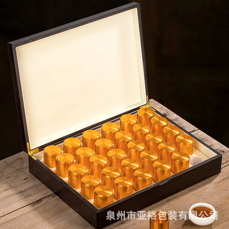 茶叶包装盒空礼盒红茶大红袍金骏眉肉桂小罐装礼盒空盒密封罐定制