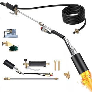 Second, use liquefied gas electronic ignition US gauge spray gun heating torch weeding spray gun propane gas roasting gun heating torch