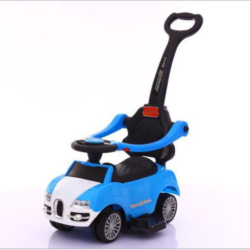 Scooter multifuncional para niños con barandilla de tres en un coche con carrito de música Walker Salida de juguete