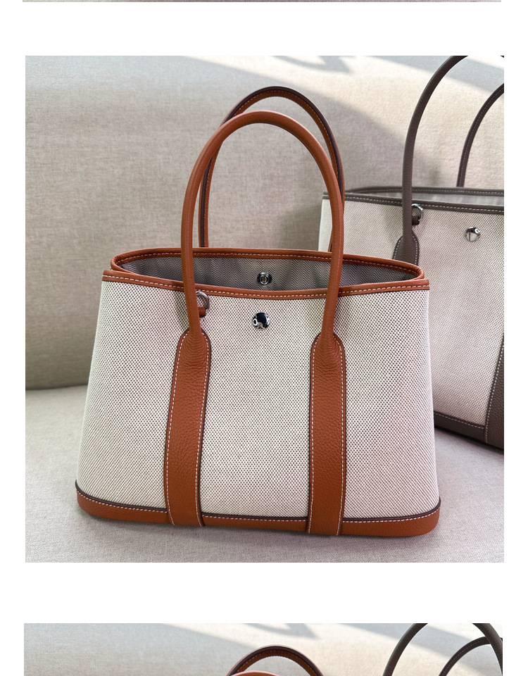 2024 neue kopf schicht rindsleder garten leinwand große kapazität Tongle freizeit handtasche schulter umhängetasche_voghion.com